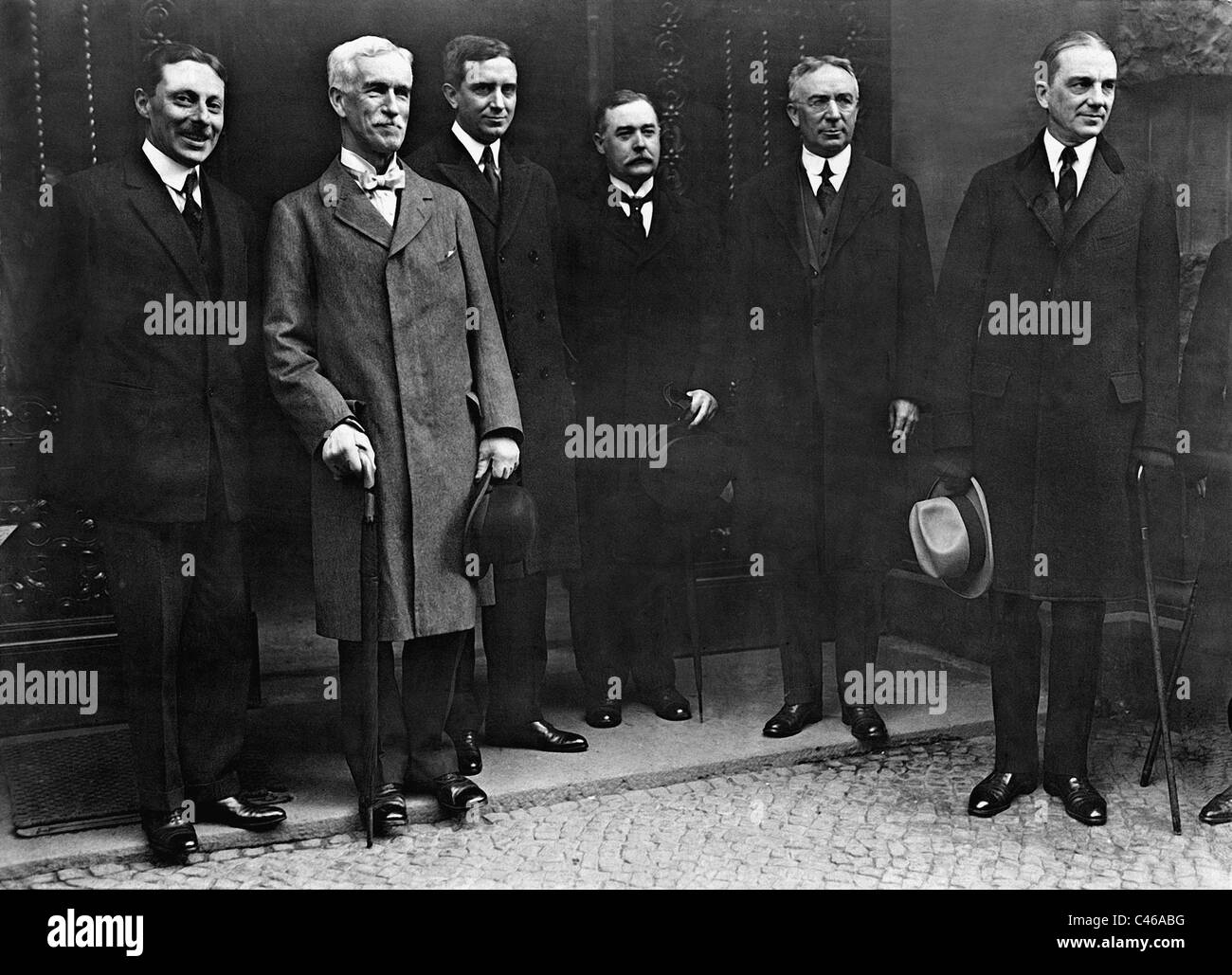 Parmentier, Addis, Gilbert, Johnson, Sterret und Owen Young, 1924 Stockfoto