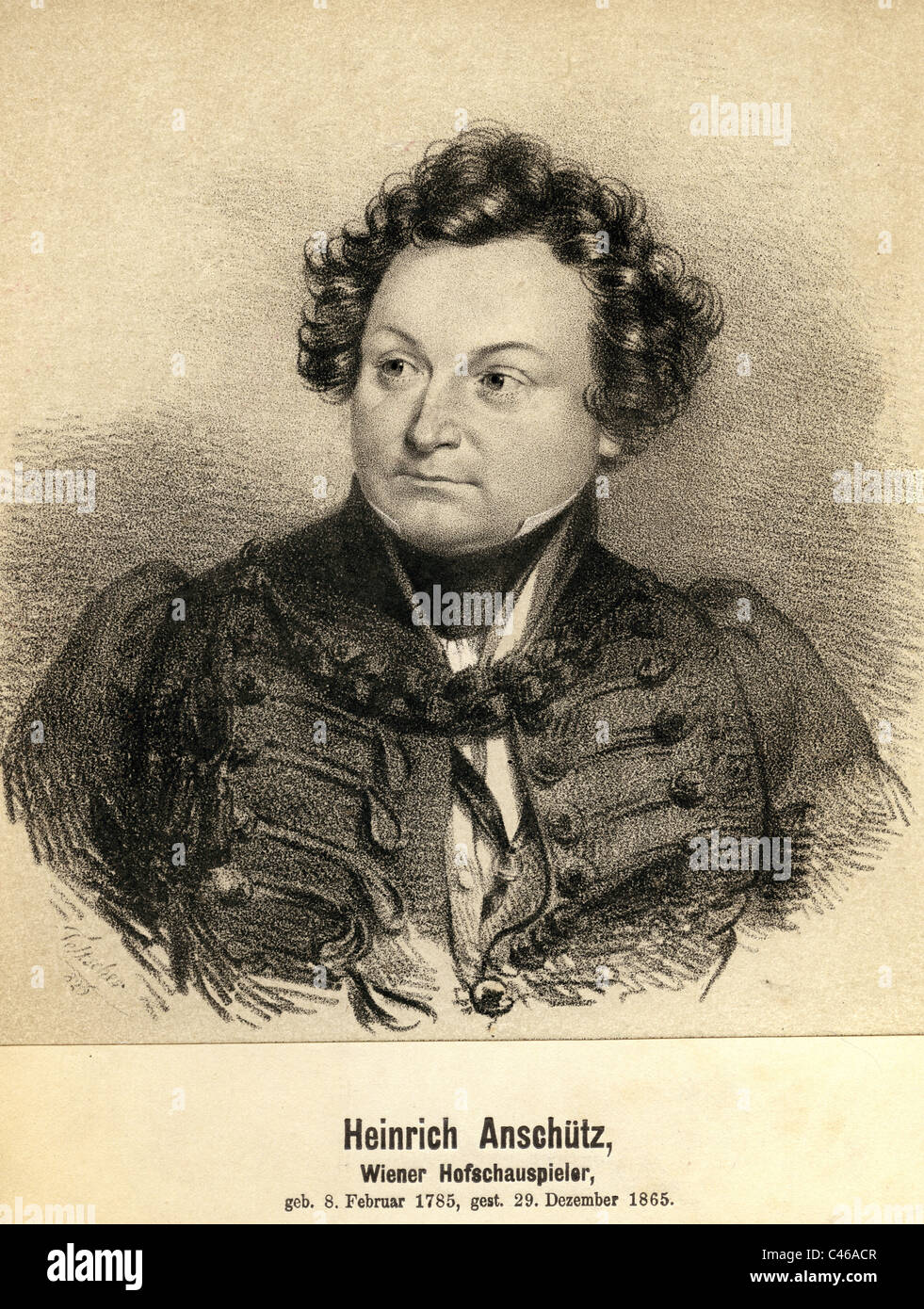 Heinrich Anschütz Stockfoto