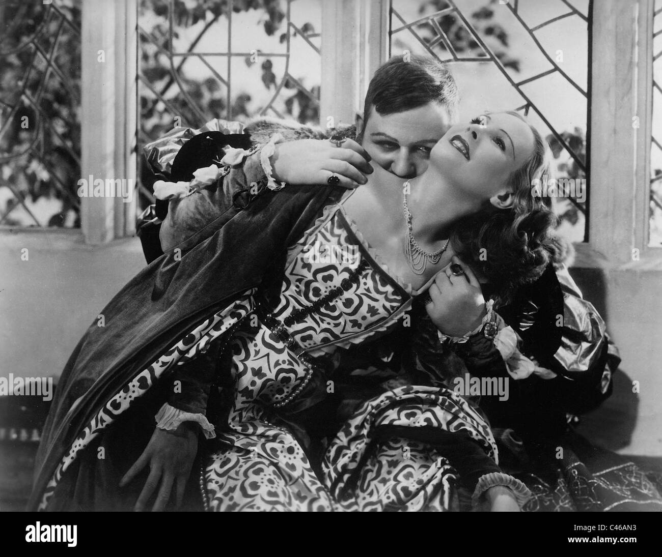 Charles Laughton und Wendy Barrie in "The Private Life of Henry VIII", 1933 Stockfoto