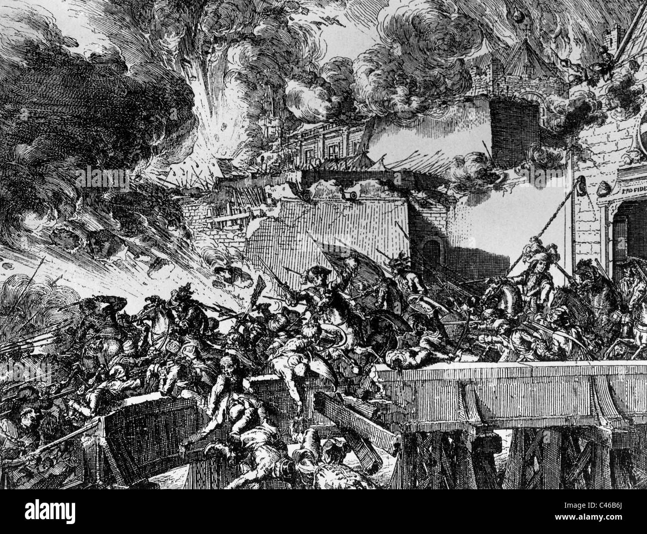 Osmanische Kriege: Türken vor Wien 1683 Stockfoto