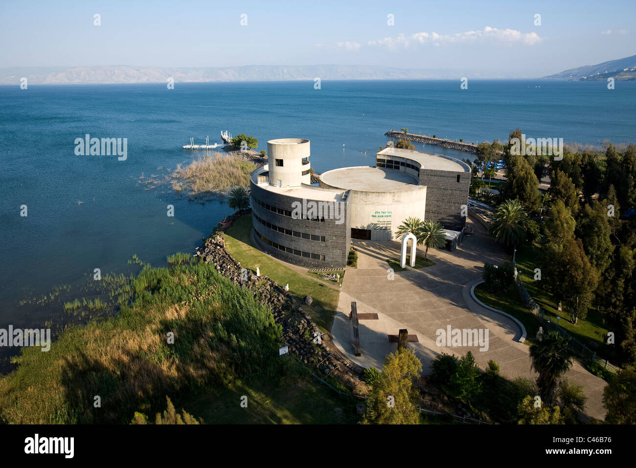 Luftbild der Kibutz Ginosar nahe dem See Genezareth Stockfoto