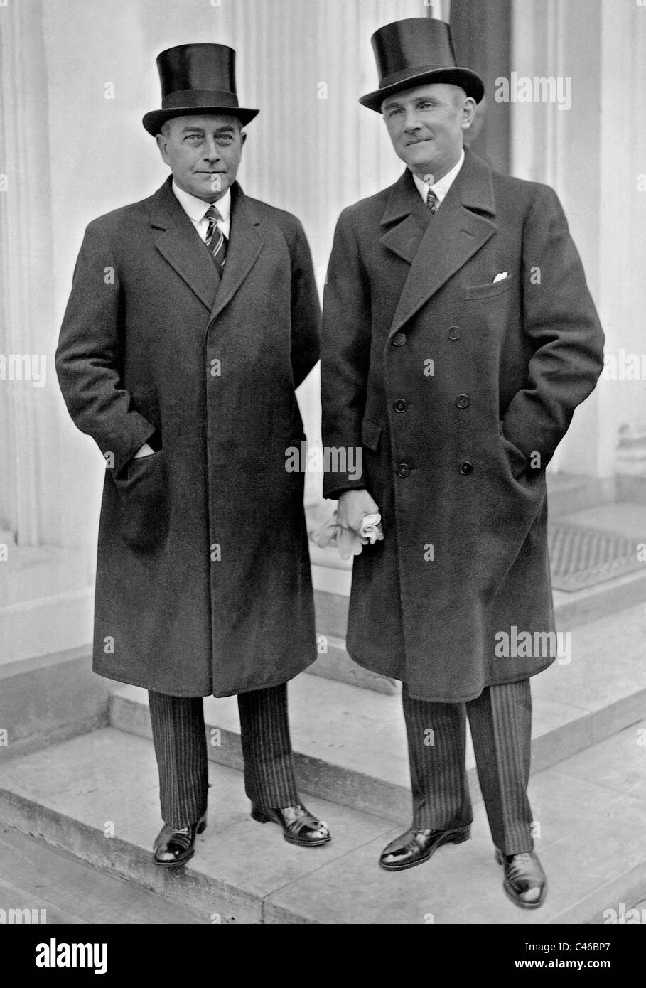 Julius Curtius und Friedrich Wilhelm von Prittwitz Und Gaffron, 1932 Stockfoto