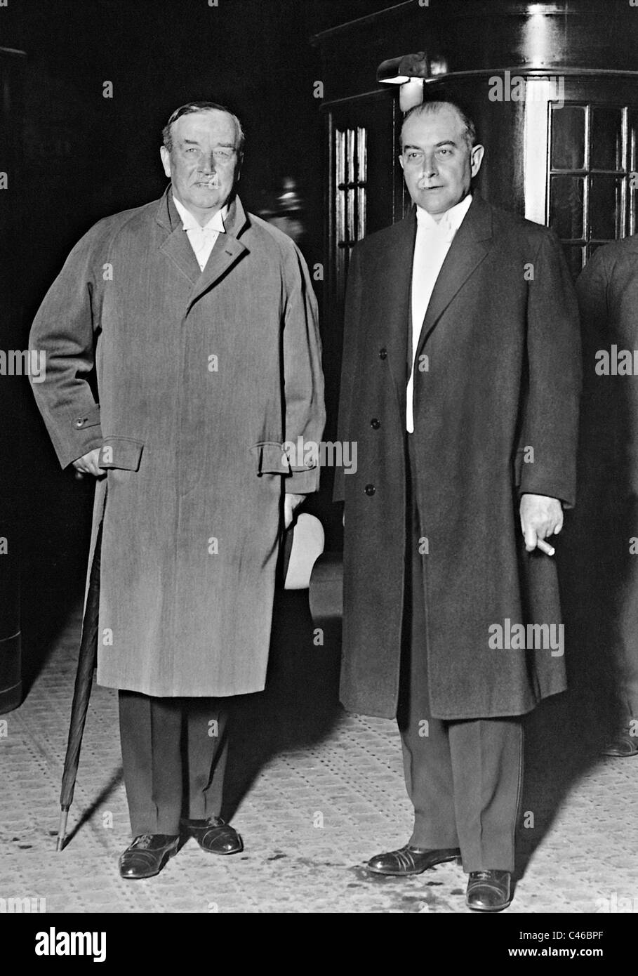 Arthur Henderson und Julius Curtius in Berlin, 1931 Stockfoto