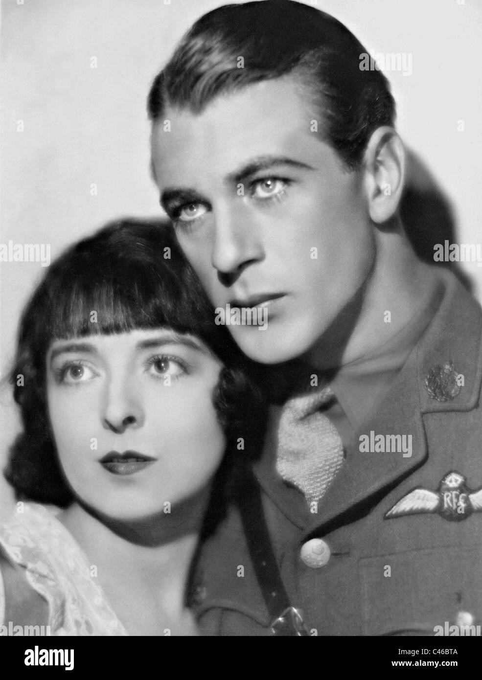 Colleen Moore und Gary Cooper in "Lilac Time", 1928 Stockfoto