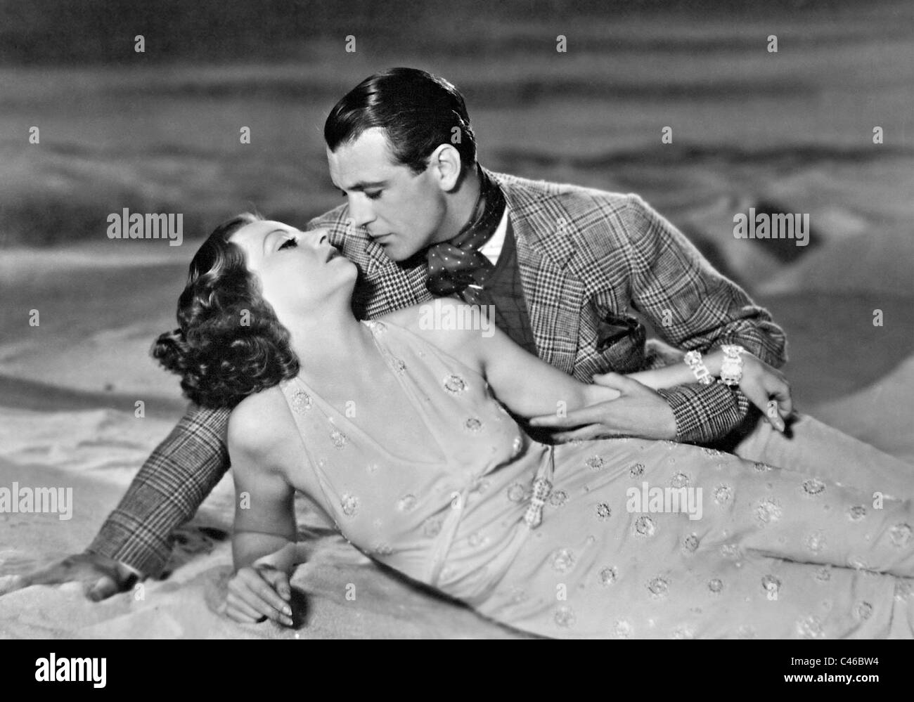 Tallulah Bankhead und Gary Cooper in "Teufel und die Tiefe", 1932 Stockfoto