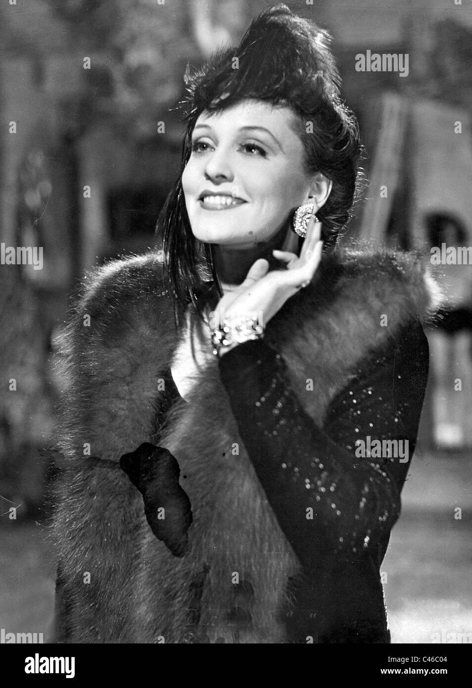 Zarah Leander im Blue Fox, 1938 Stockfotografie - Alamy