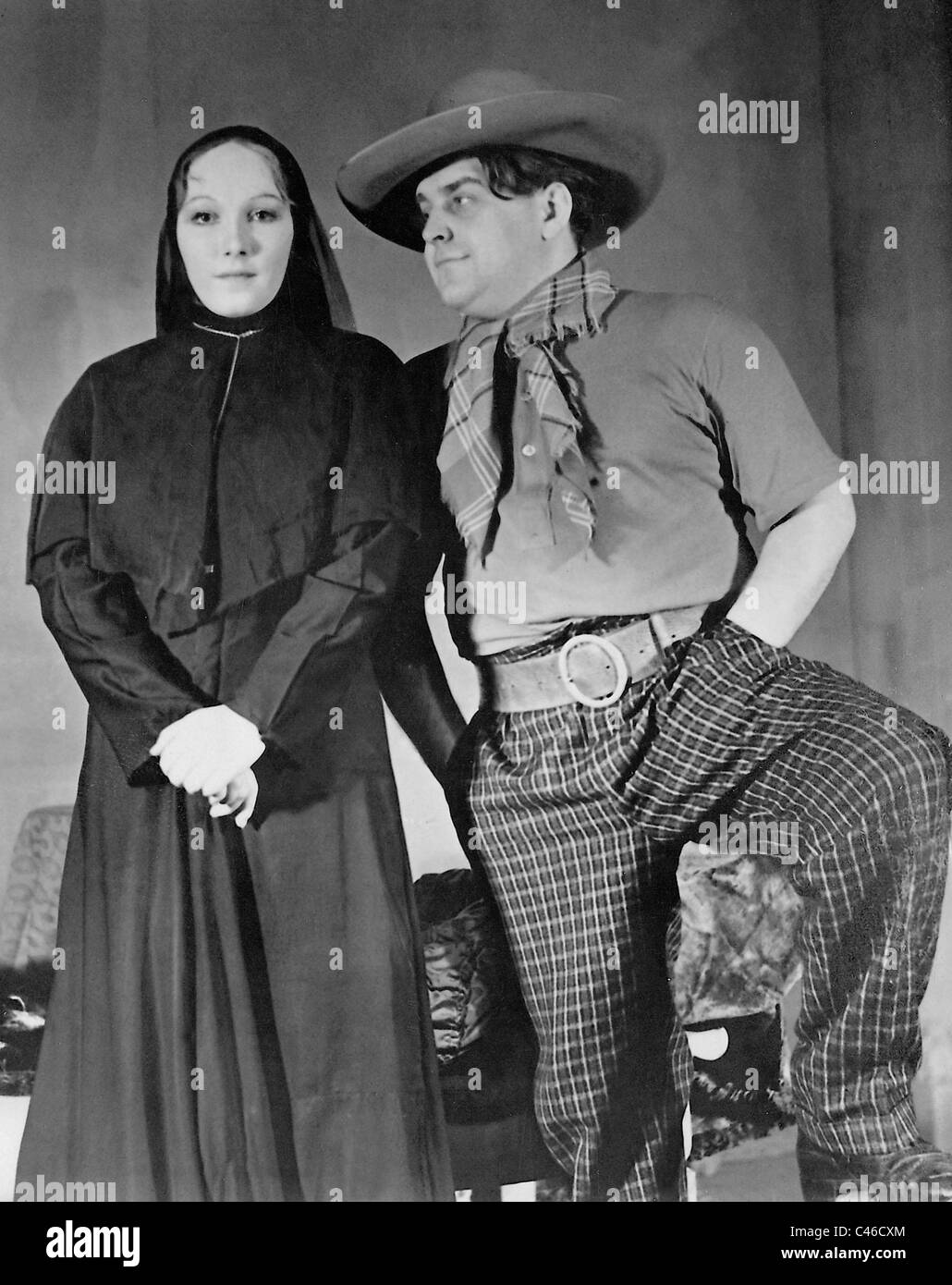 Brigitte Horney und Hermann Speelmanns in "Die Heilige aus den USA", 1939 Stockfoto