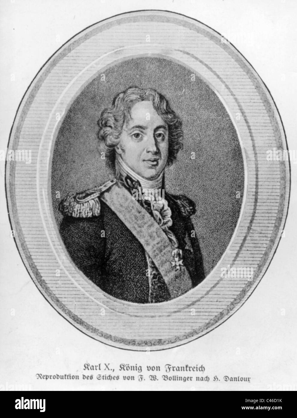 König Karl X. von Frankreich Stockfoto