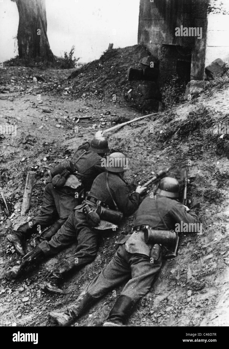 Zweiter Weltkrieg: Deutsche Pioniere Stockfoto