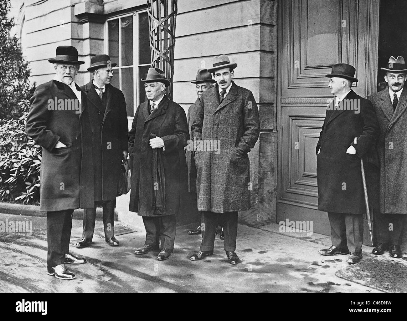 Kommission der Experten auf der Stabilisierung der Deutschen Mark, 1922 Stockfoto