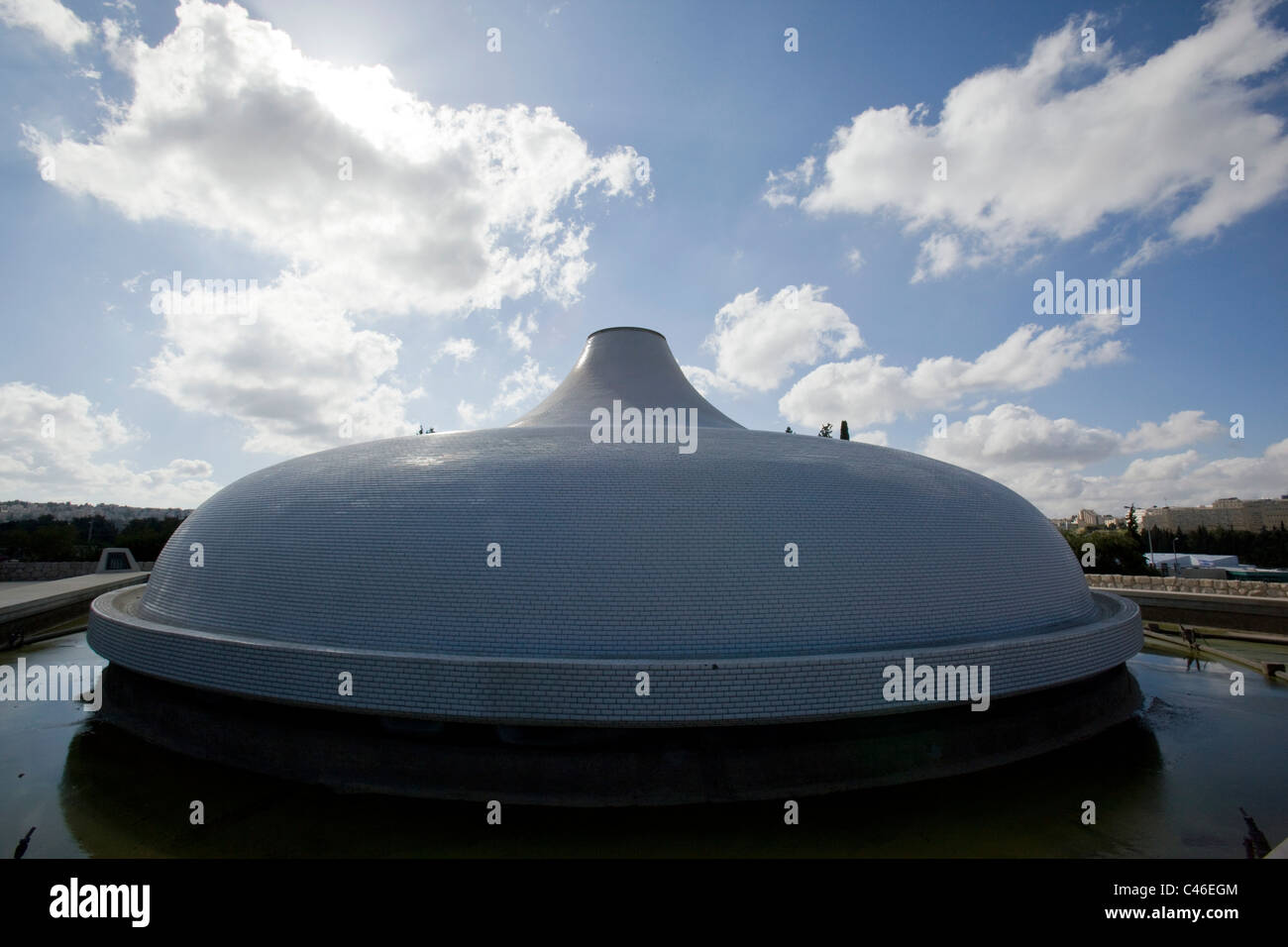 Foto von der Schrein des Buches in der Stadt von Jerusalem Stockfoto
