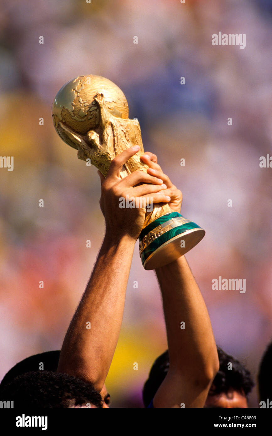 Fußball-WM-Trophäe Stockfoto