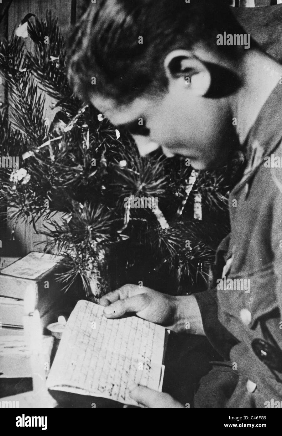 Zweiter Weltkrieg: Deutsche Soldaten an Weihnachten Stockfoto Zweiter Weltkrieg: Deutsche Soldaten an Weihnachten Stockfoto
