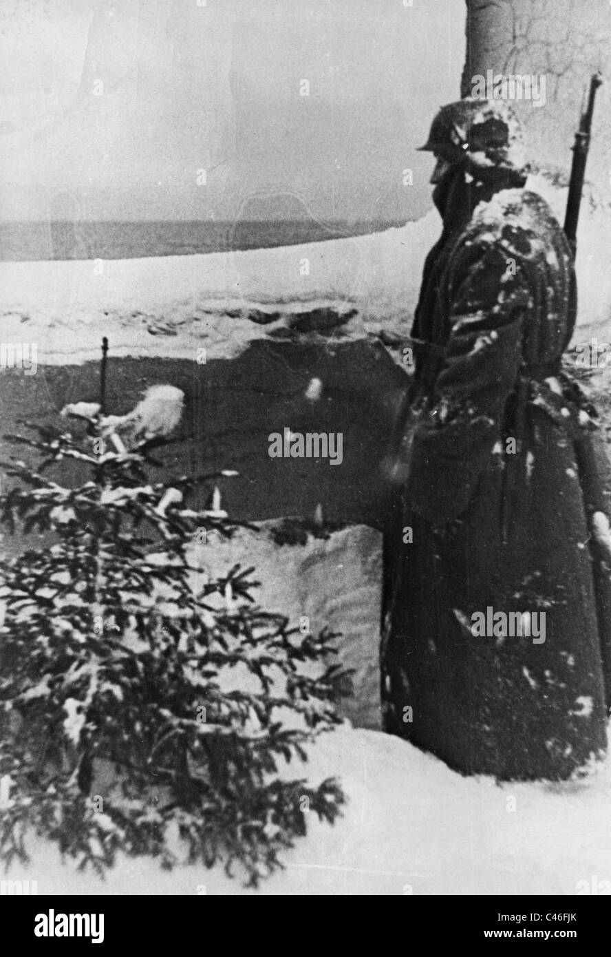 Zweiter Weltkrieg: Deutsche Soldaten an Weihnachten Stockfoto Zweiter Weltkrieg: Deutsche Soldaten an Weihnachten Stockfoto