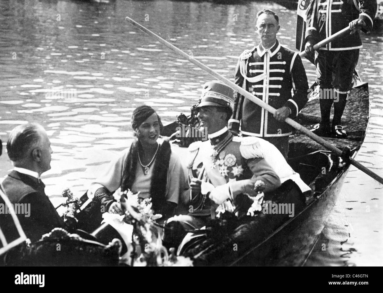 Umberto II., Mit Maria Jose in Venedig, 1933 Stockfoto