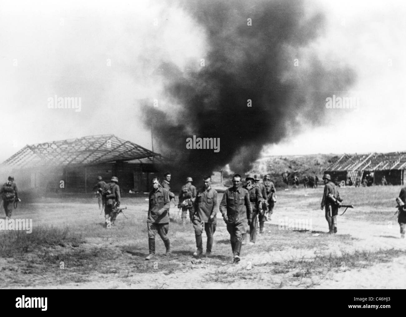 Zweiter Weltkrieg: Russische Kriegsgefangene Stockfoto