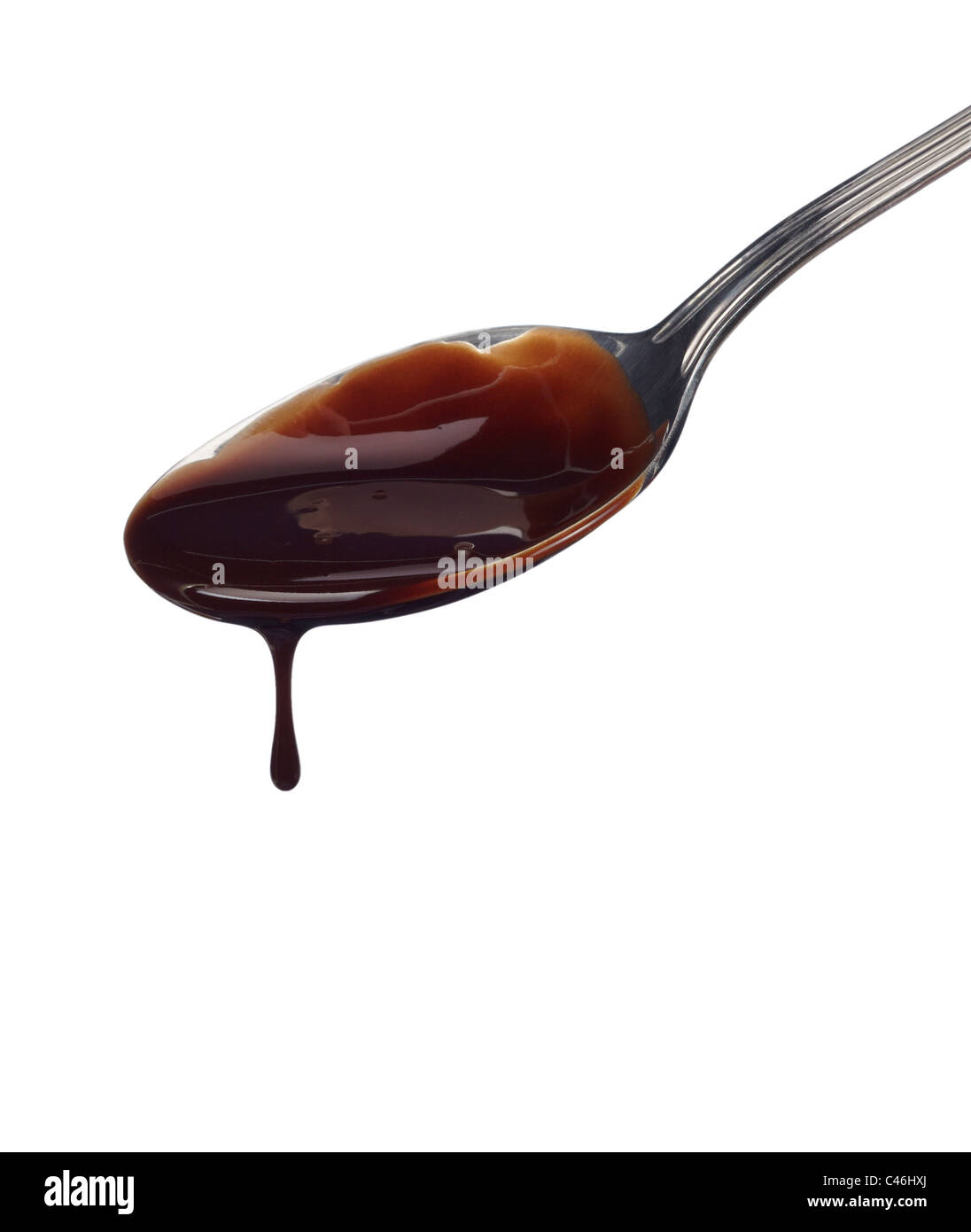 Nahaufnahme von Schokolade Sirup Stockfoto