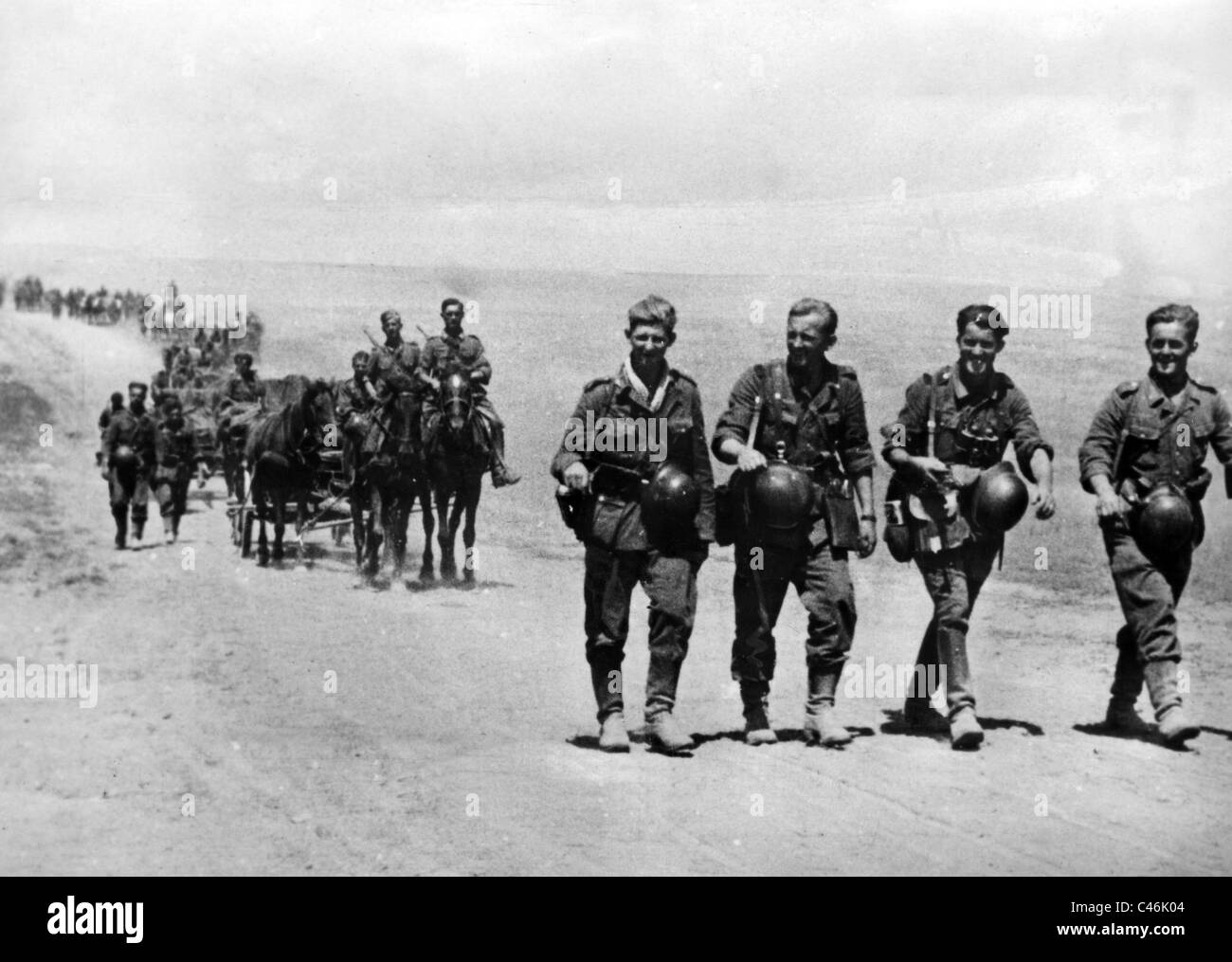 Zweiter Weltkrieg: Deutsche Truppen Angriff auf Stalingrad zwischen den Flüssen Don und Wolga, September-Oktober 1942 Stockfoto