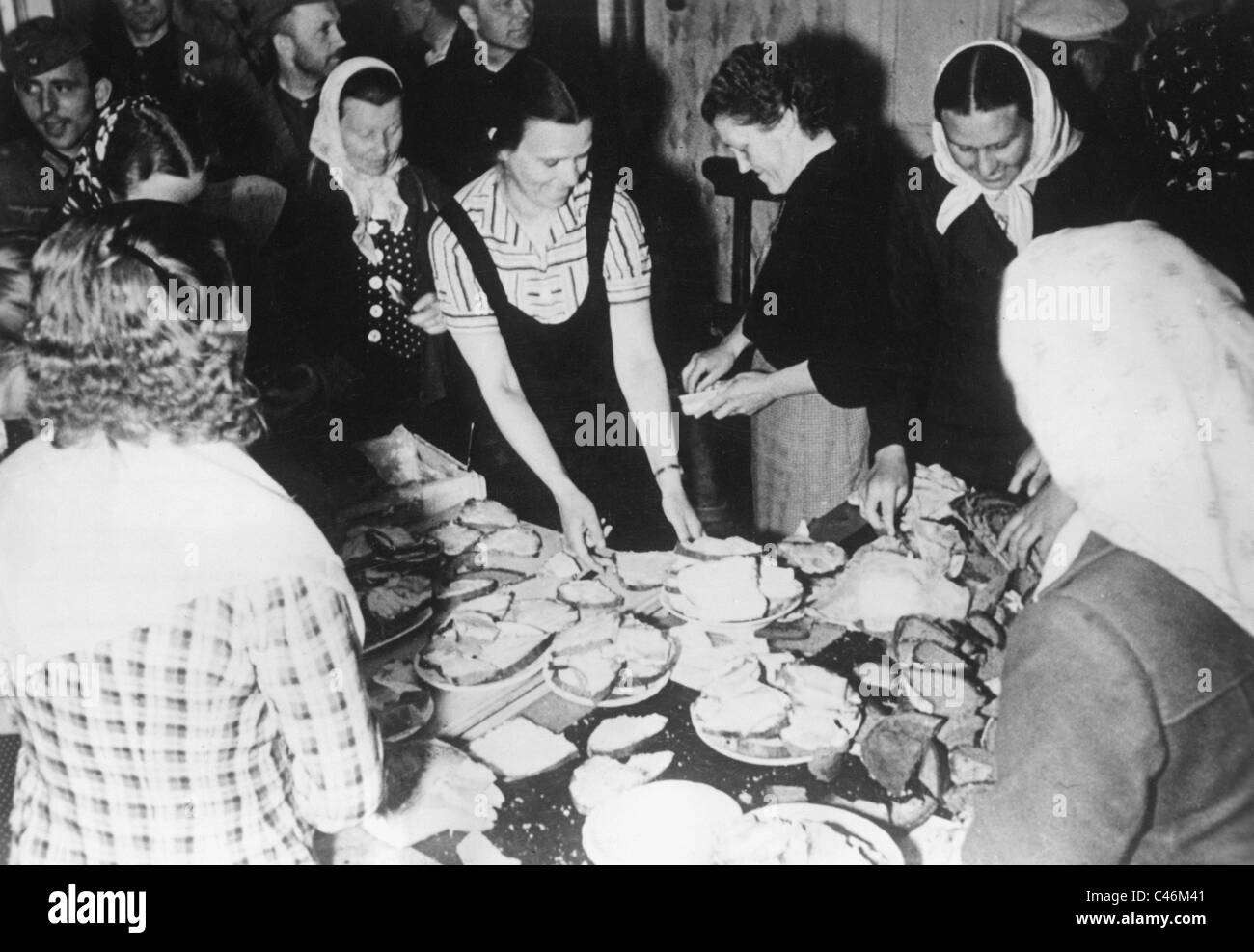 Zweiter Weltkrieg: Truppen der deutschen Heeresgruppe Nord in Litauen: Kaunas, Vilnius, 1941 Stockfoto