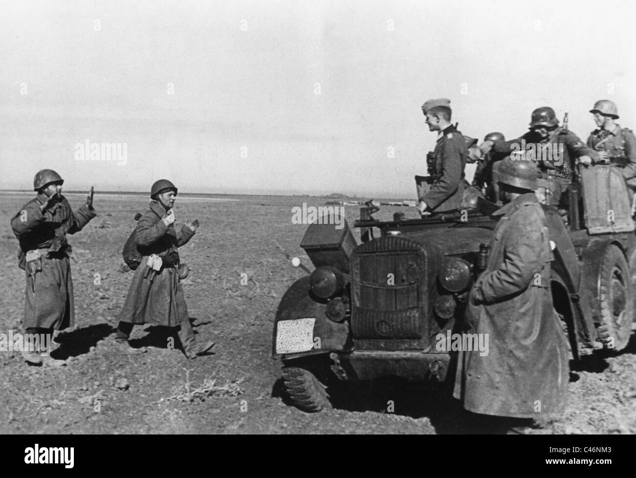 Zweiter Weltkrieg: Die deutsche Wehrmacht auf der Krim 1941-1942-Feodossija, Simferopol, Kertsch Stockfoto