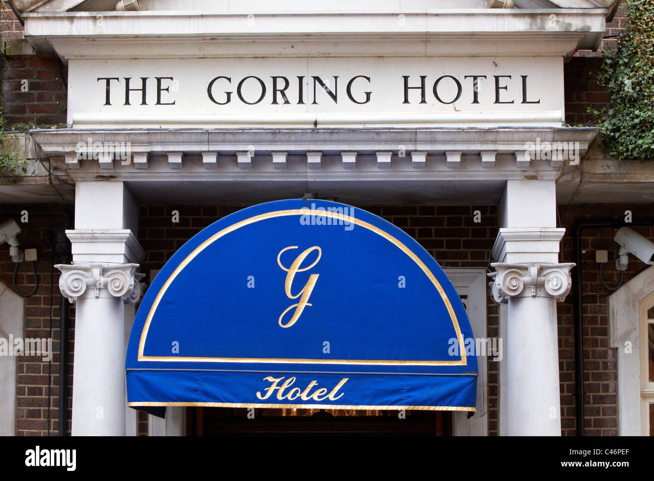 Gesamtansicht des The Goring Hotel von außen Stockfoto