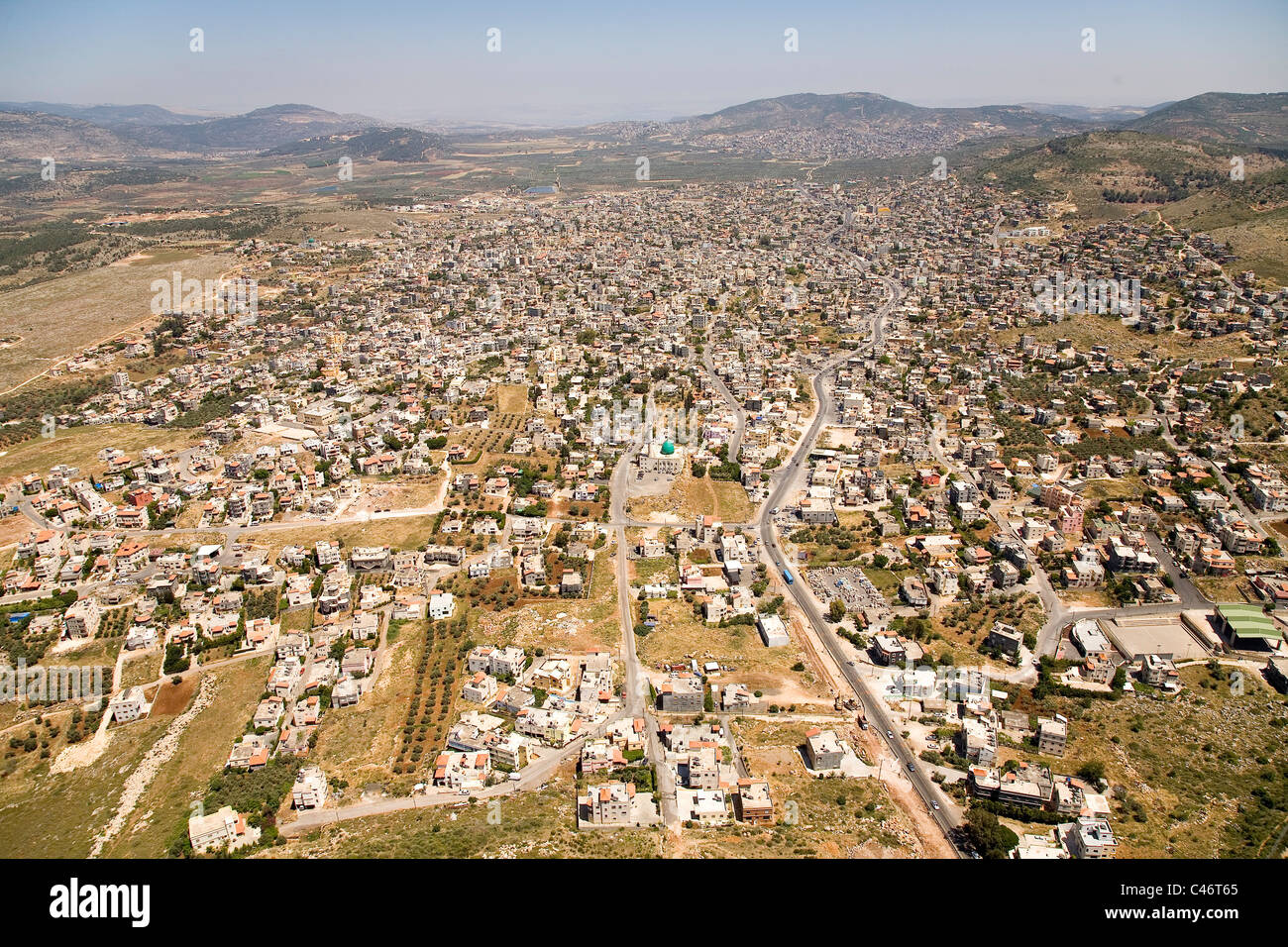 Luftaufnahme von Karmiel im unteren Galiläa Stockfoto