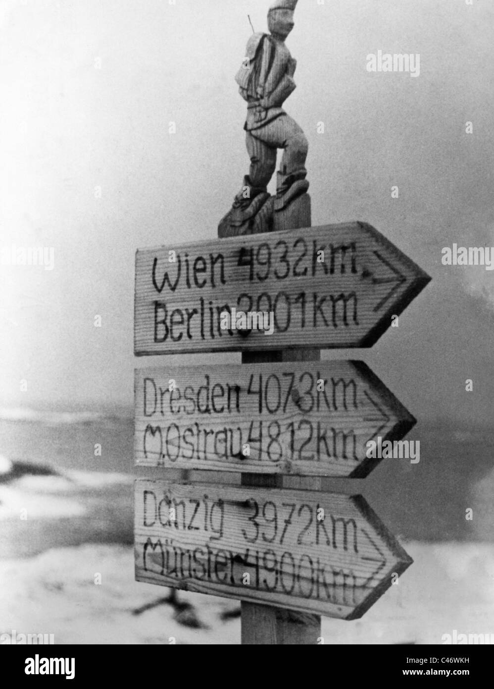 Zweiter Weltkrieg: Murmansk Frontseite, Lappland (Sapmi), Finnland, 1941-1944 Stockfoto