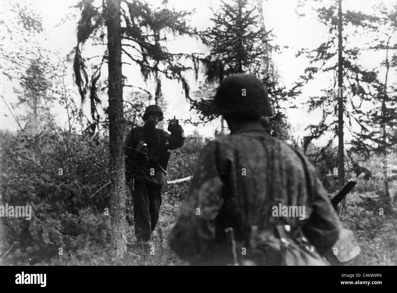 Zweiter Weltkrieg: Schlachten in Karelien, Finnland, 1941-1944 Stockfoto