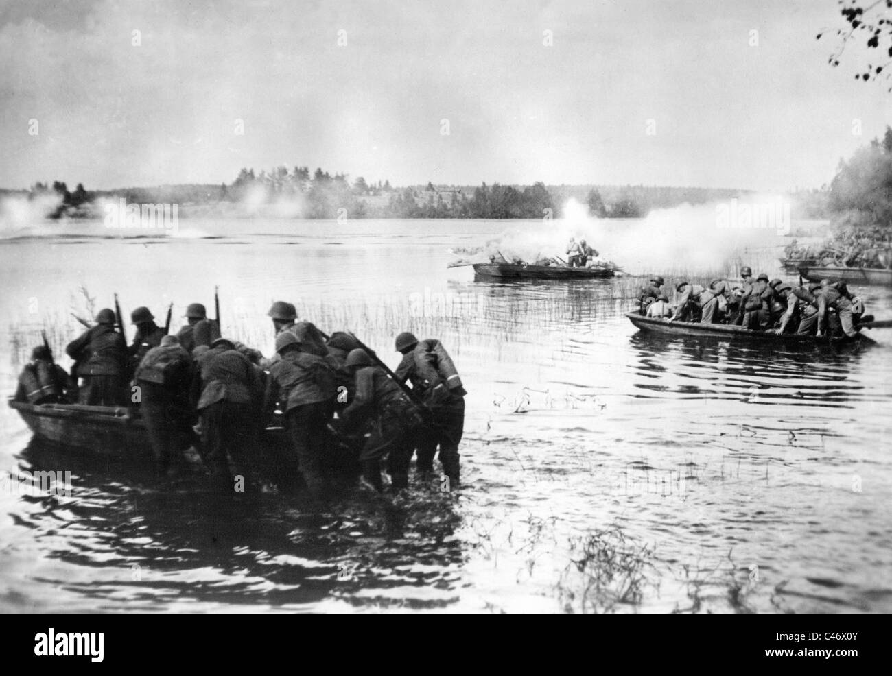 Zweiter Weltkrieg: Schlachten in Karelien, Finnland, 1941-1944 Stockfoto