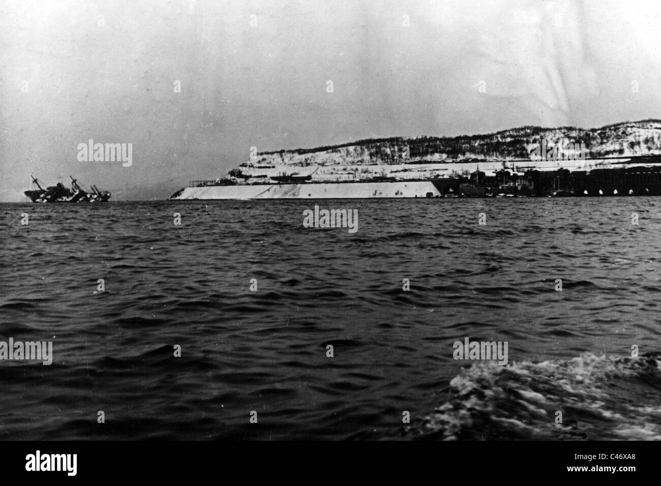 Zweiter Weltkrieg: Norwegische Kampagne. Schlachten von Narvik, 1940 Stockfoto