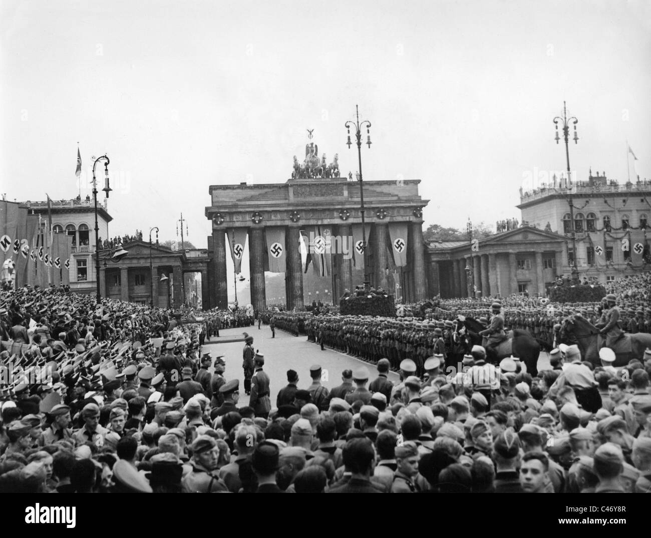 Zweiter Weltkrieg: Siegesparade in Berlin und anderen deutschen Städten, Juli 1940 Stockfoto