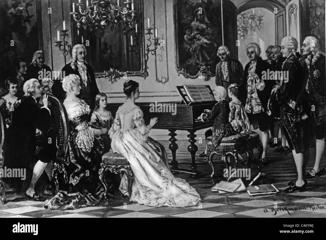 Wolfgang Amadeus Mozart, Stockfoto