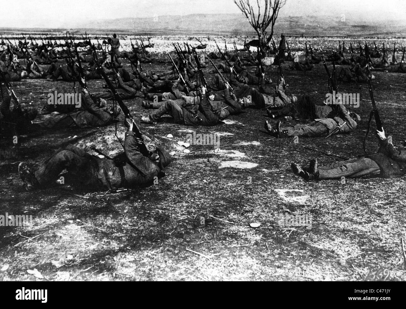 Trainingsprogramm für türkische Soldaten zu einer Anti-Aircraft pilot, 1917 Stockfoto