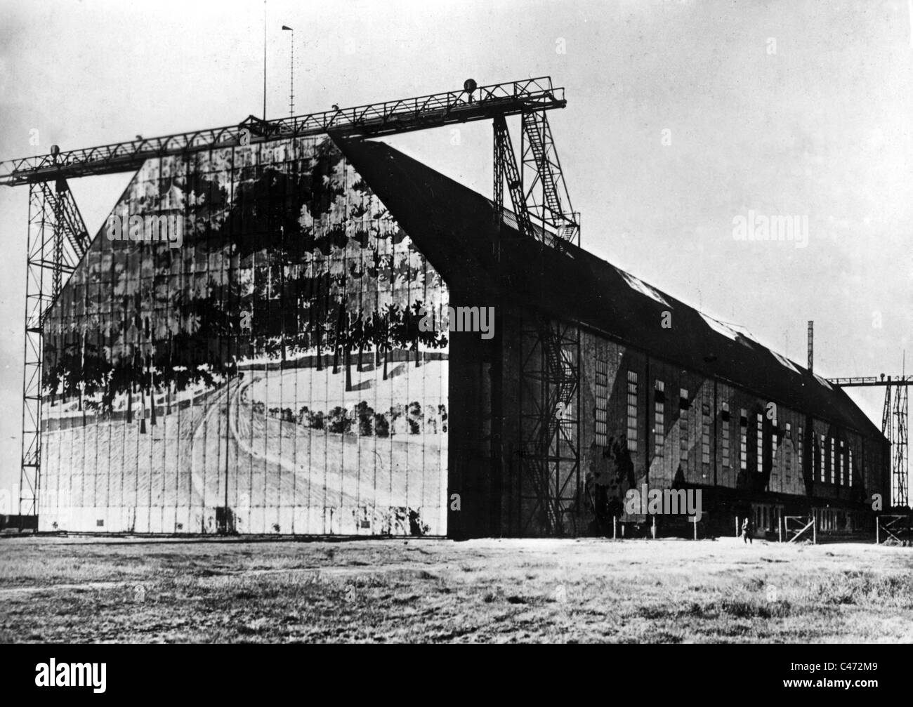 Deutsche Luftschiffhalle Stockfoto
