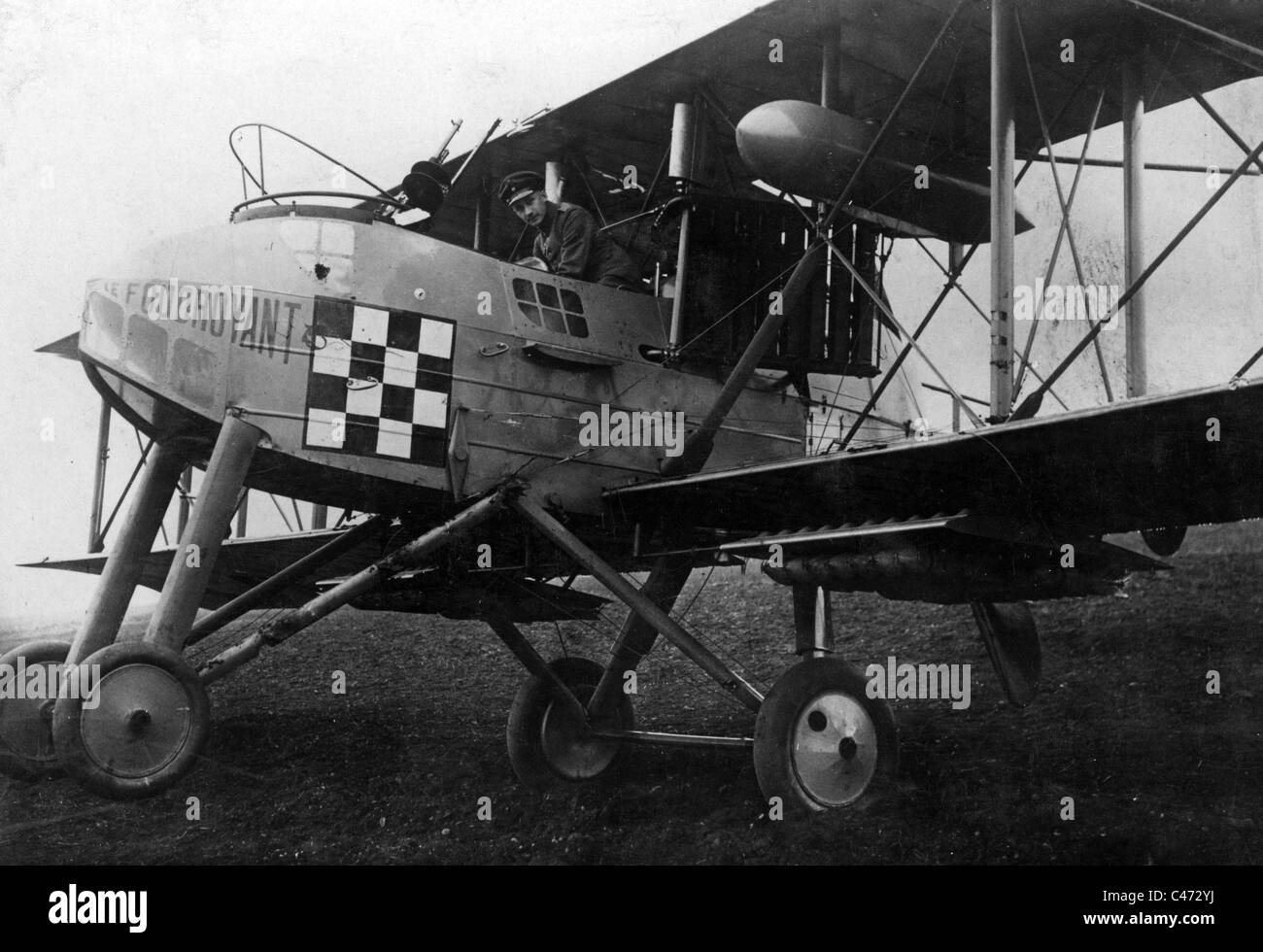 Französische Kampfflugzeuge, 1918 Stockfoto