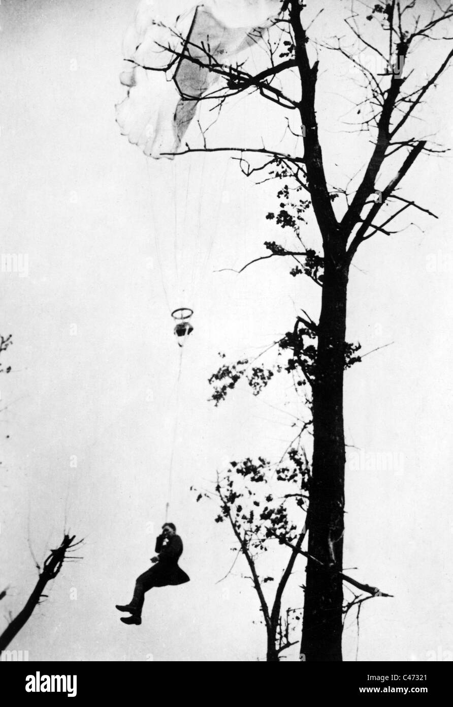 Britischer Pilot im ersten Weltkrieg, 1917 Stockfoto