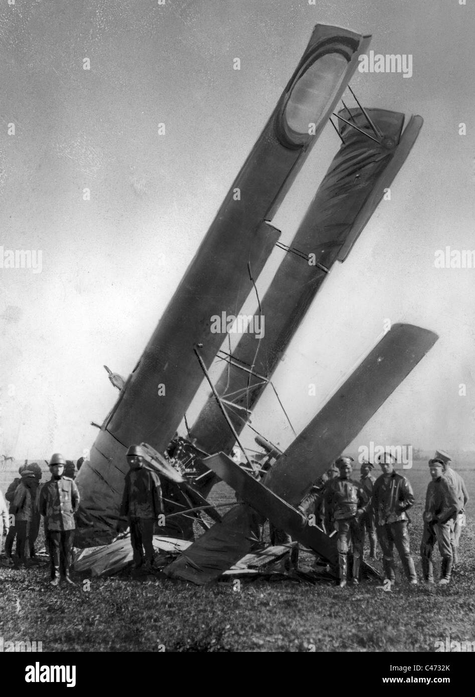 Britisches Flugzeug im ersten Weltkrieg 1914-1918 Stockfoto