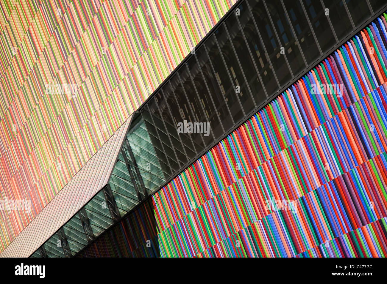 Abstrakt Architektur des Museum Brandhorst, München Stockfoto