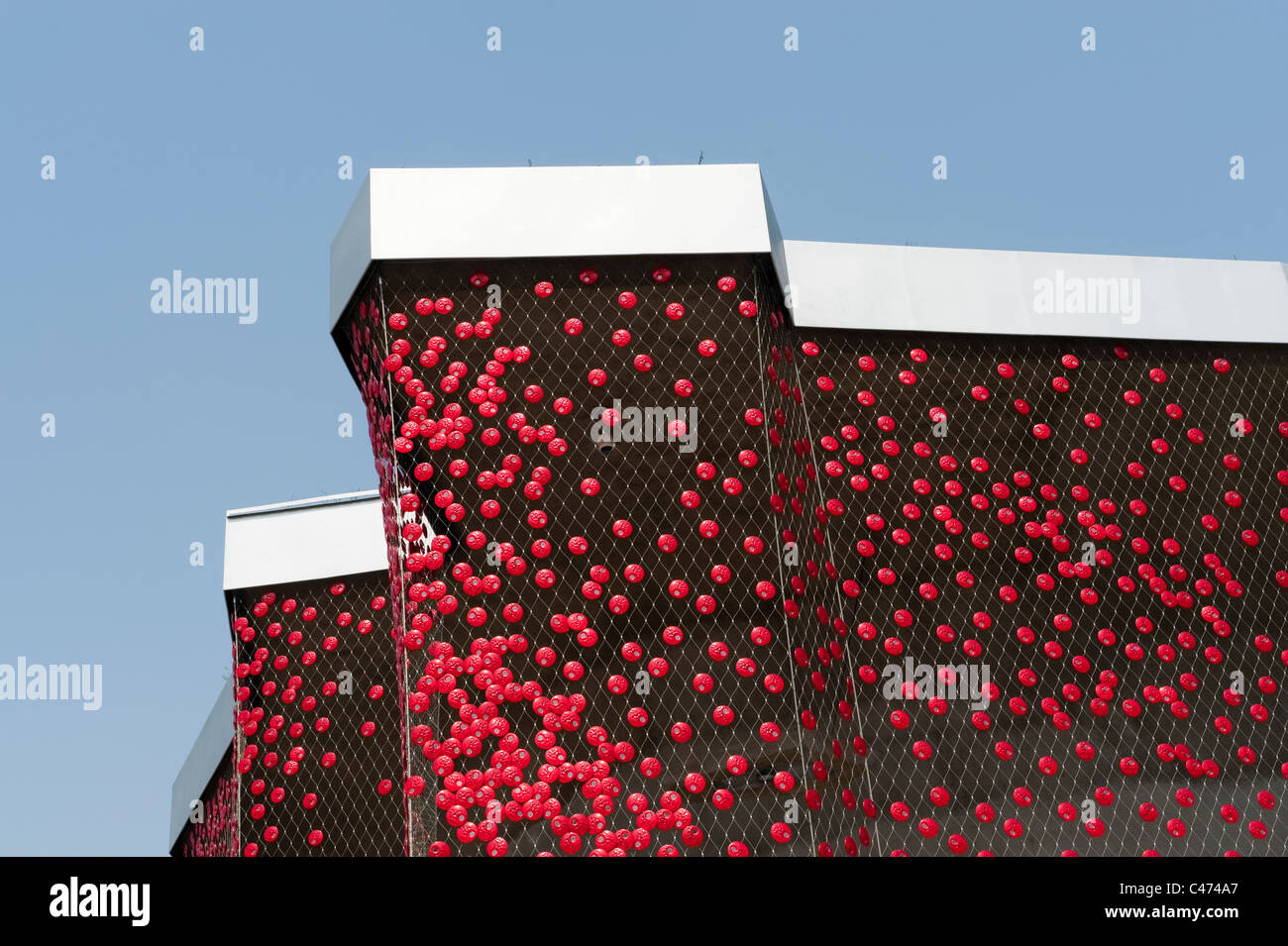 Schweiz-Pavillon, Expo 2010 Shanghai, China, Asien. Stockfoto