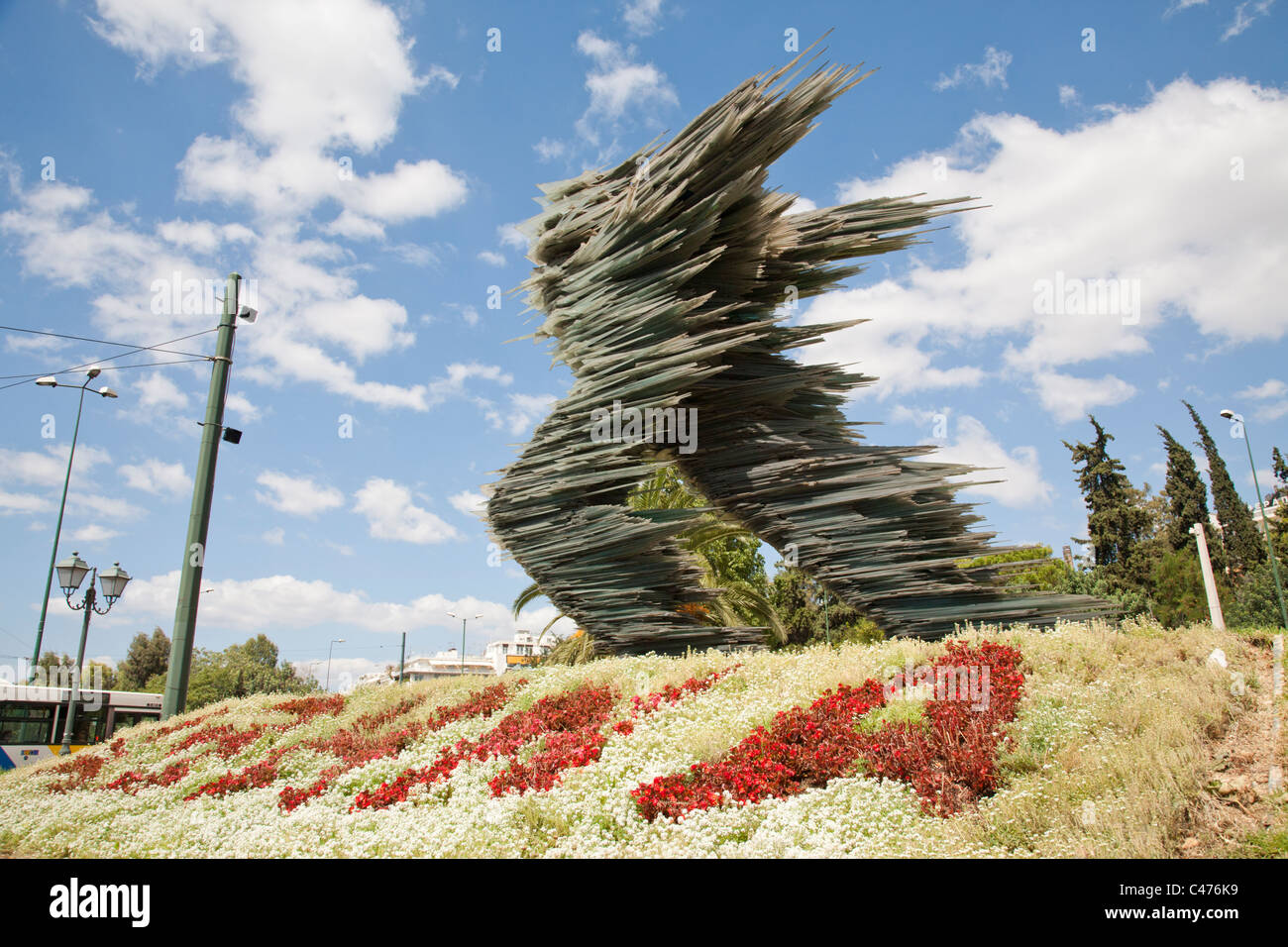 Der Läufer 1988 bis 1994 von Costas Varotsos, Athen Griechenland Stockfoto