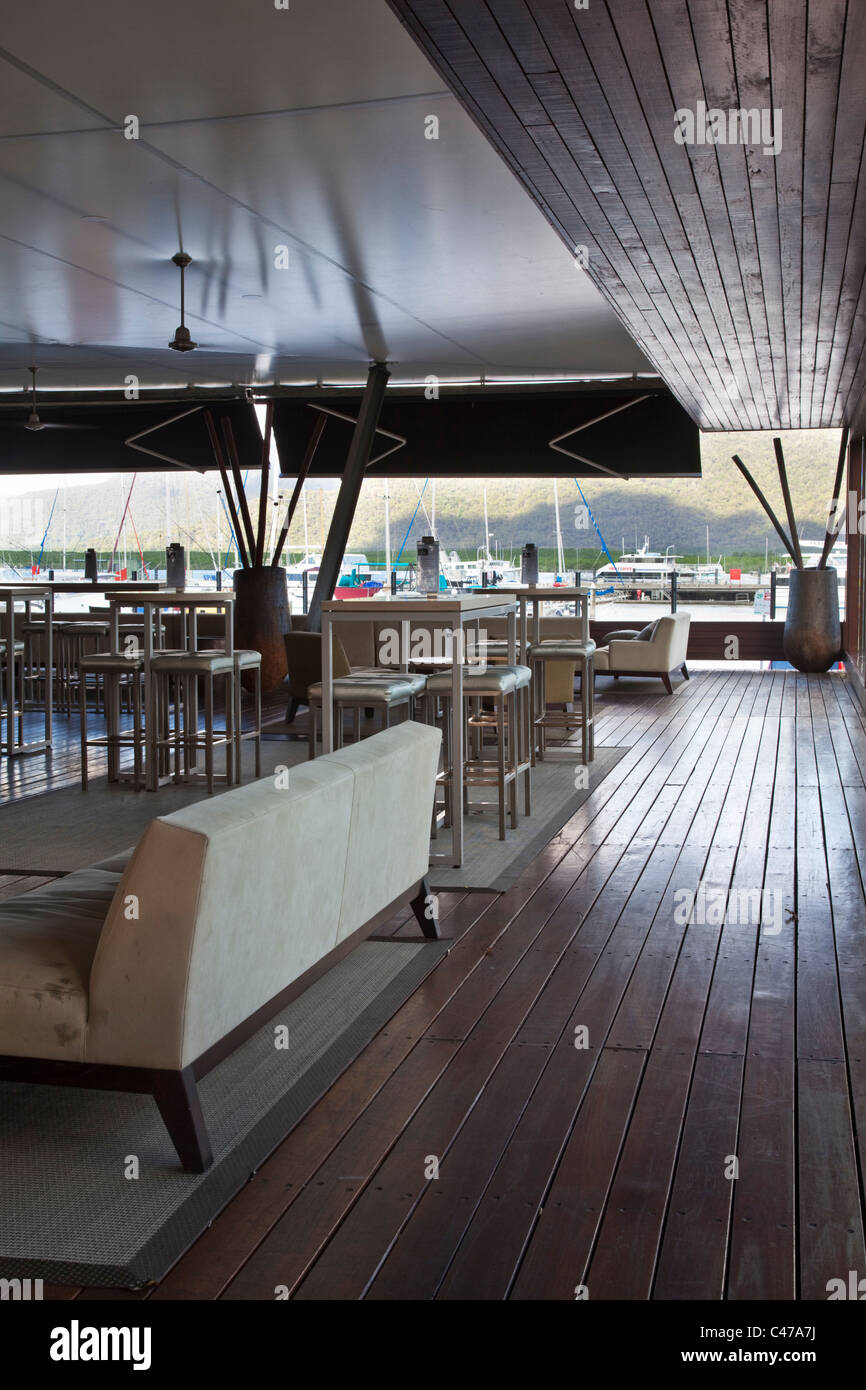 Ba8 Loungebar im Shangri-La Hotel. Der Pier, Cairns, Queensland, Australia Stockfoto