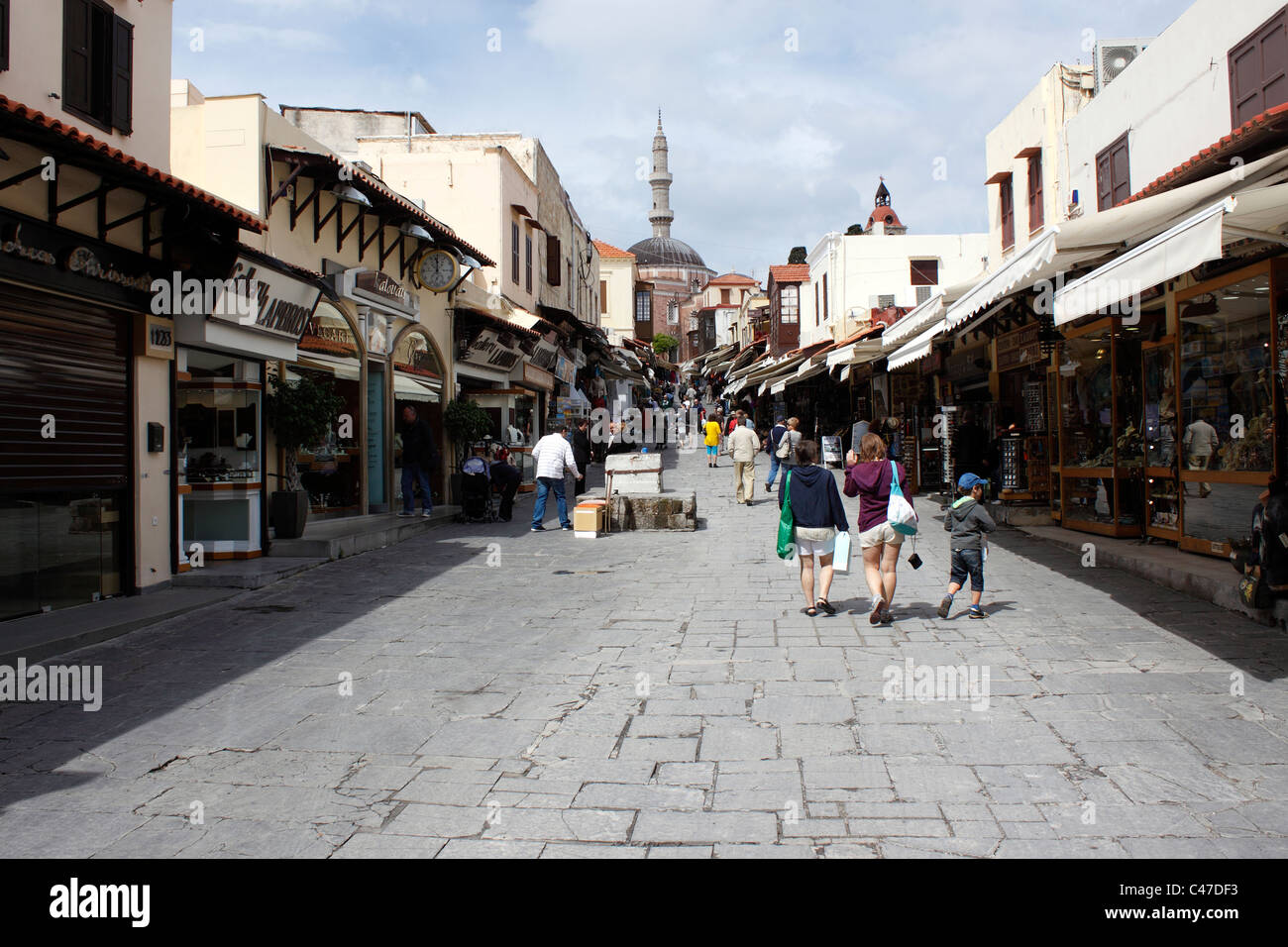 ALTSTADT VON RHODOS. RHODOS. Stockfoto