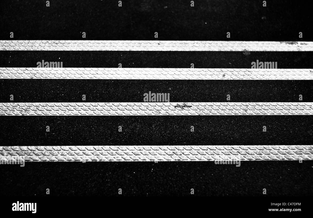 Abstrakte schwarzen und weißen Linien, Schritte Stockfoto