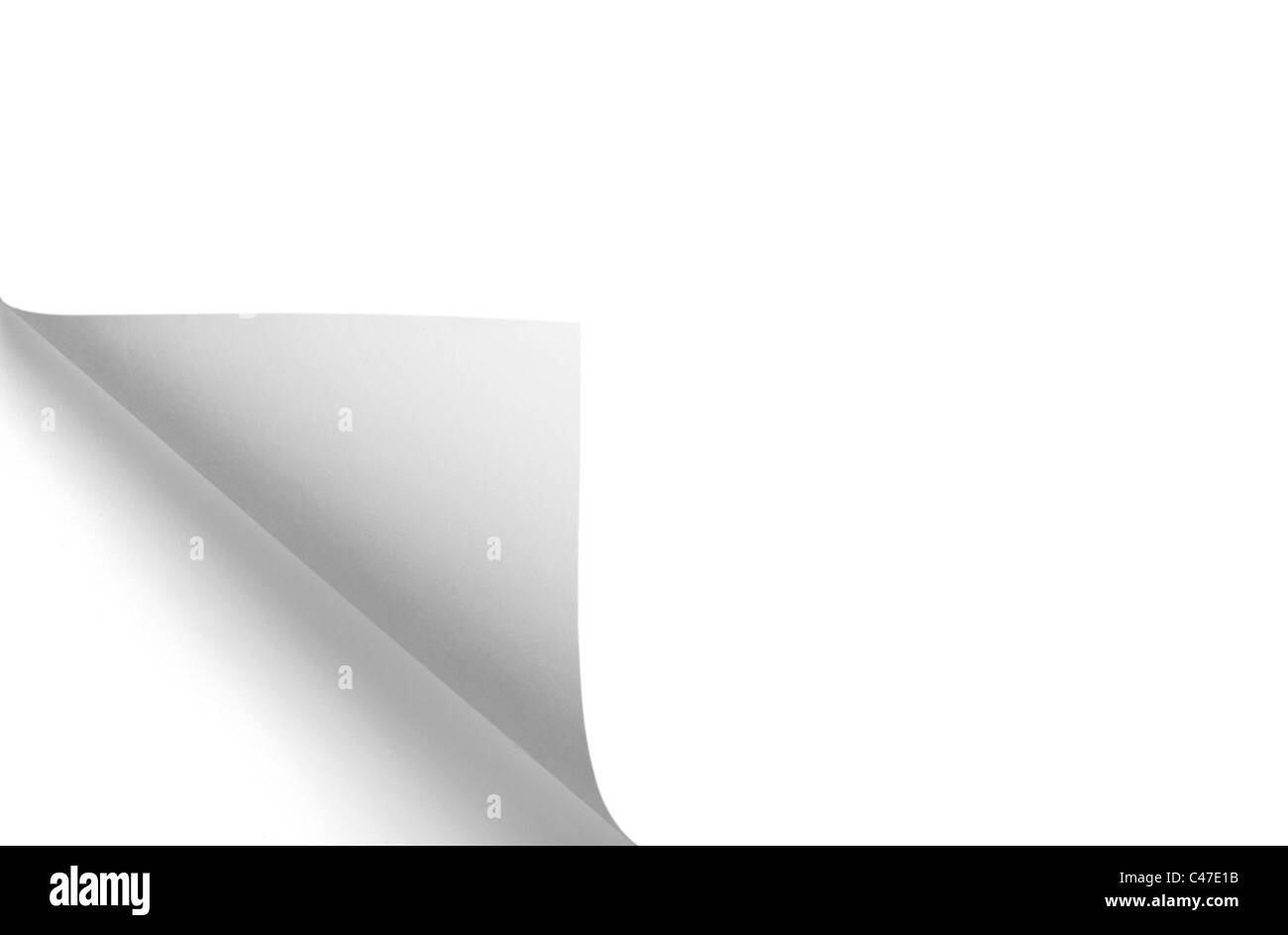 Hinweis Buchseite Stockfoto