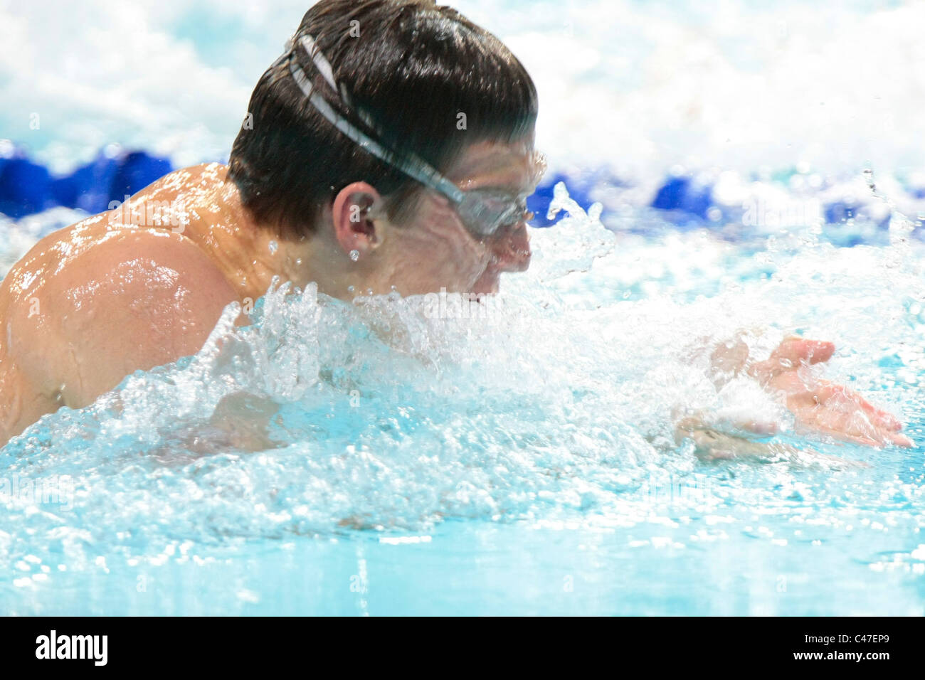 IMRI Ganiel Israels im Wettbewerb der Herren 50m Brustschwimmen Finale