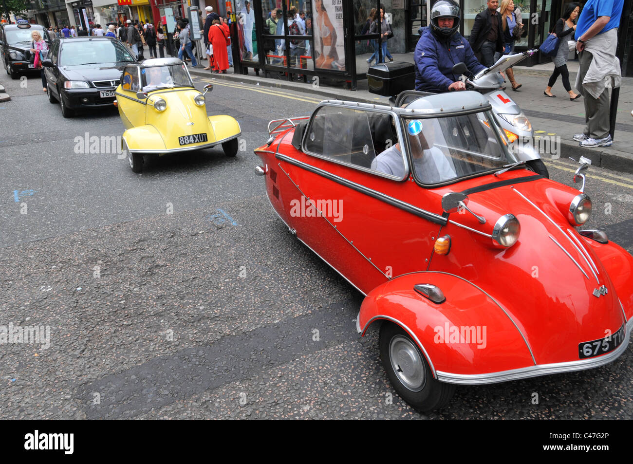 Auto Messerschmitt KR200 fend Cabin Roller drei Rädern Bubble car Stockfoto