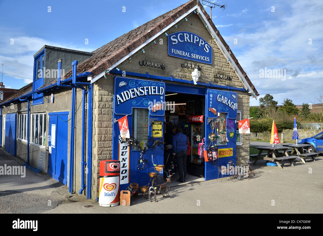 Goathland auf der North Yorkshire Moors. Einstellung für das fiktive Dorf Aidensfield in der Fernsehserie Heartbeat. Stockfoto