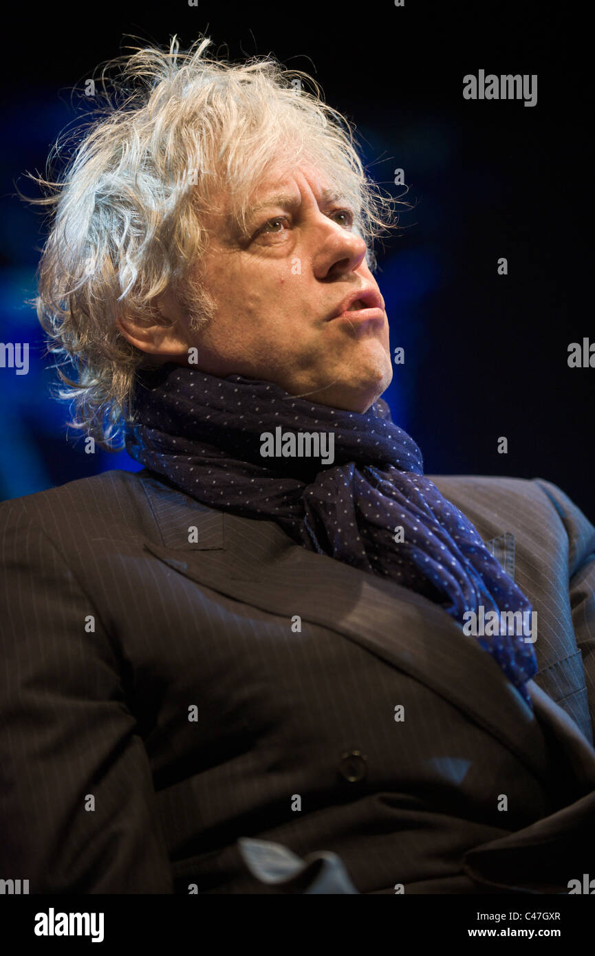 Bob Geldof abgebildet bei Hay Festival 2011 Stockfoto