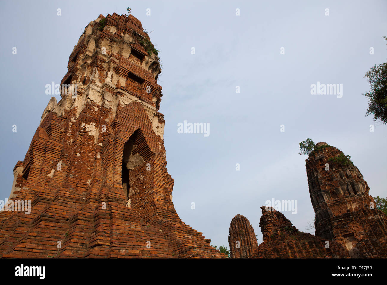 Wat Maha, dass war eines der wichtigsten Klöster des Königreichs Ayutthaya, Stockfoto