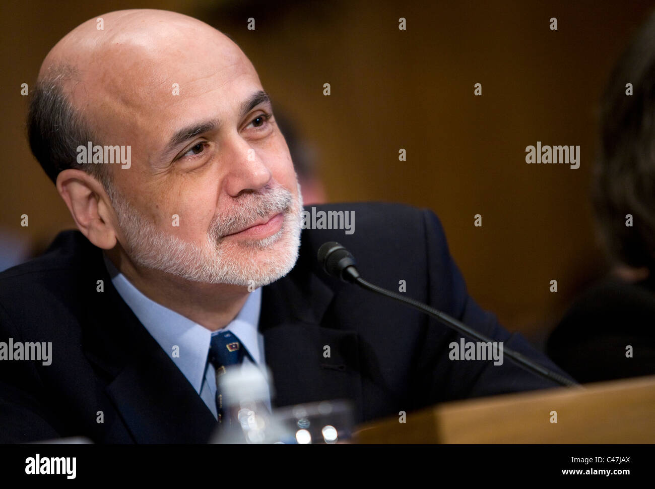 US-Notenbankchef Benjamin Bernanke. Stockfoto